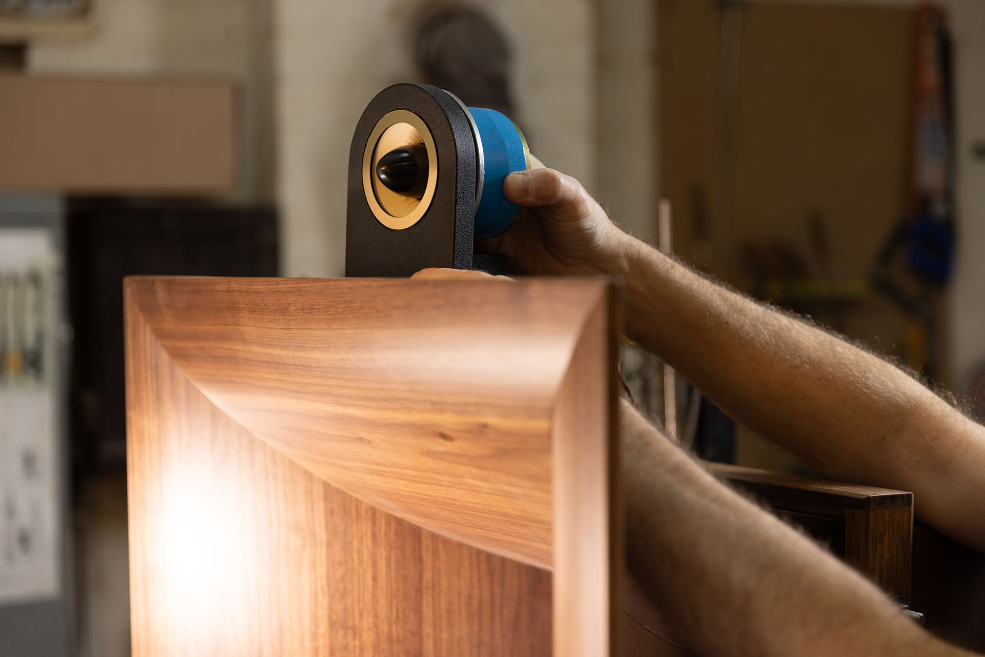 Lowther Super Tweeter mounted on a Voigt Horn loudspeaker